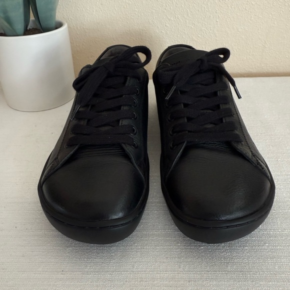 Birkenstock Black Leather Casual Orthotic Sneakers - Picture 6 of 14